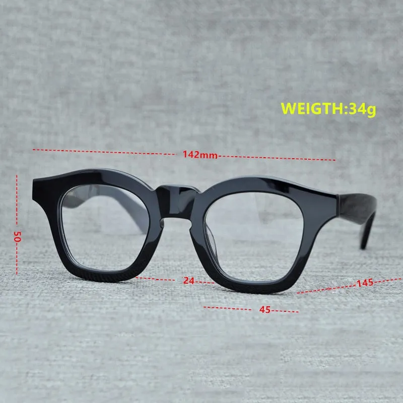 Cubojue Unisex Full Rim Square Acetate Presbyopic Reading Glasses 5024145v