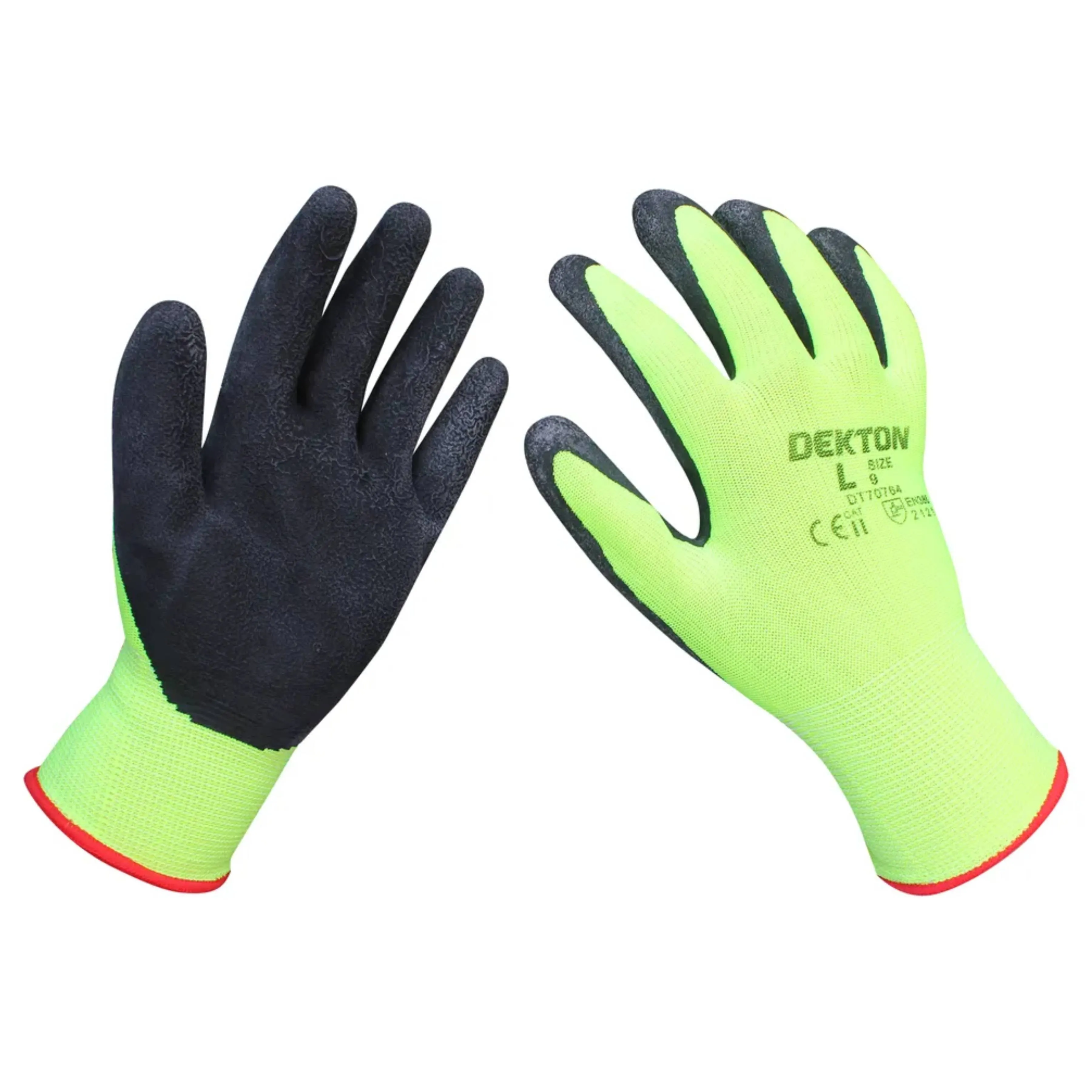 DEKTON Size 9/L Premium Ultimate Comfort Latex Foam Working Gloves