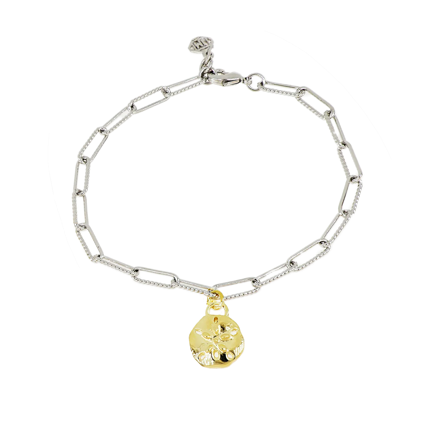 Diamante Charm Bracelet Sand Dollar