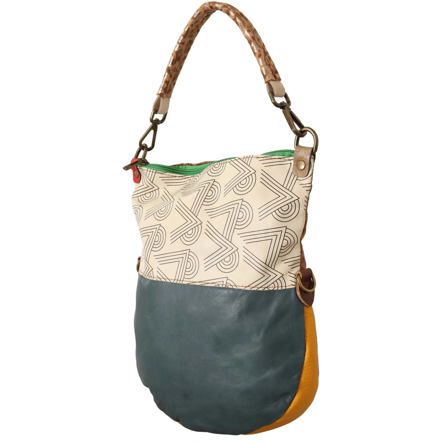 EBARRITO Chic Multicolor Leather Shoulder Bag