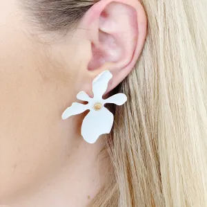 Exotic Bloom Flower Design Earrings