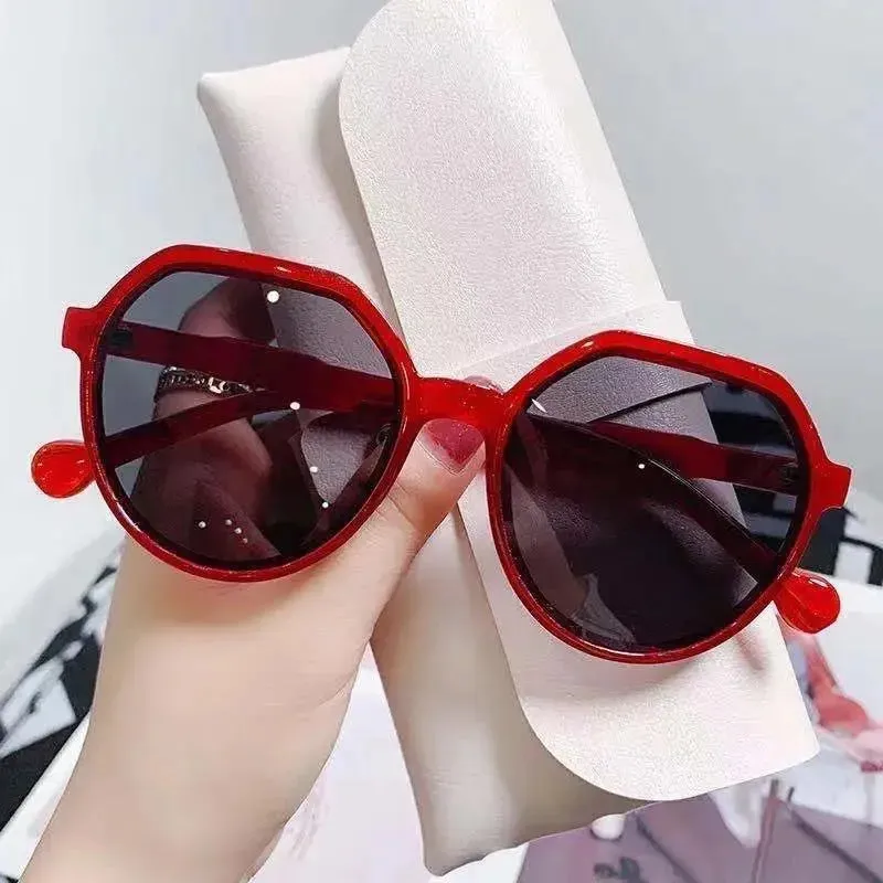 Fashion Trend Candy Color Trend Style Frame Big Frame All-match Ins Round Personalized Sunglasses