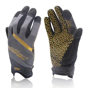 Handlandy Men Women Work Gloves Mechanic Touchscreen Thin Silicon 6134