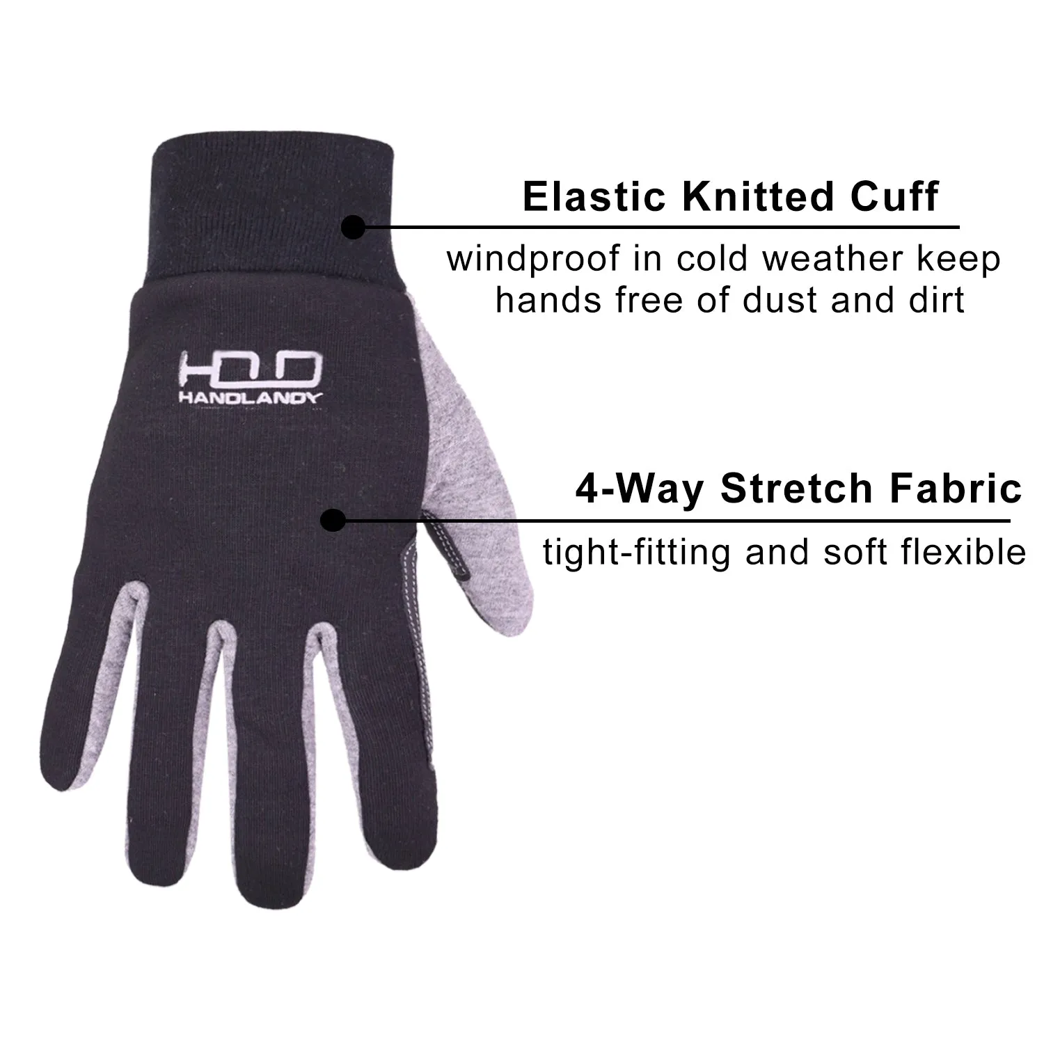 Handlandy Warm Winter Gloves Lightweight Touch Screen 234G