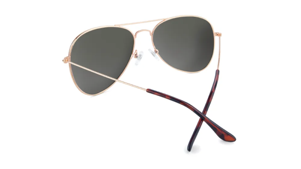 Knockaround Mile Highs Rose Gold Frame - Copper Lens - Polarized Sunglasses