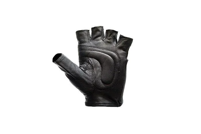 Leather Fingerless Riding Gloves, GLZ54-DL