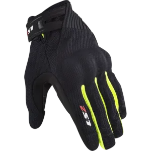 Ls2 Jet 2 Man Gloves Black H-V Yellow