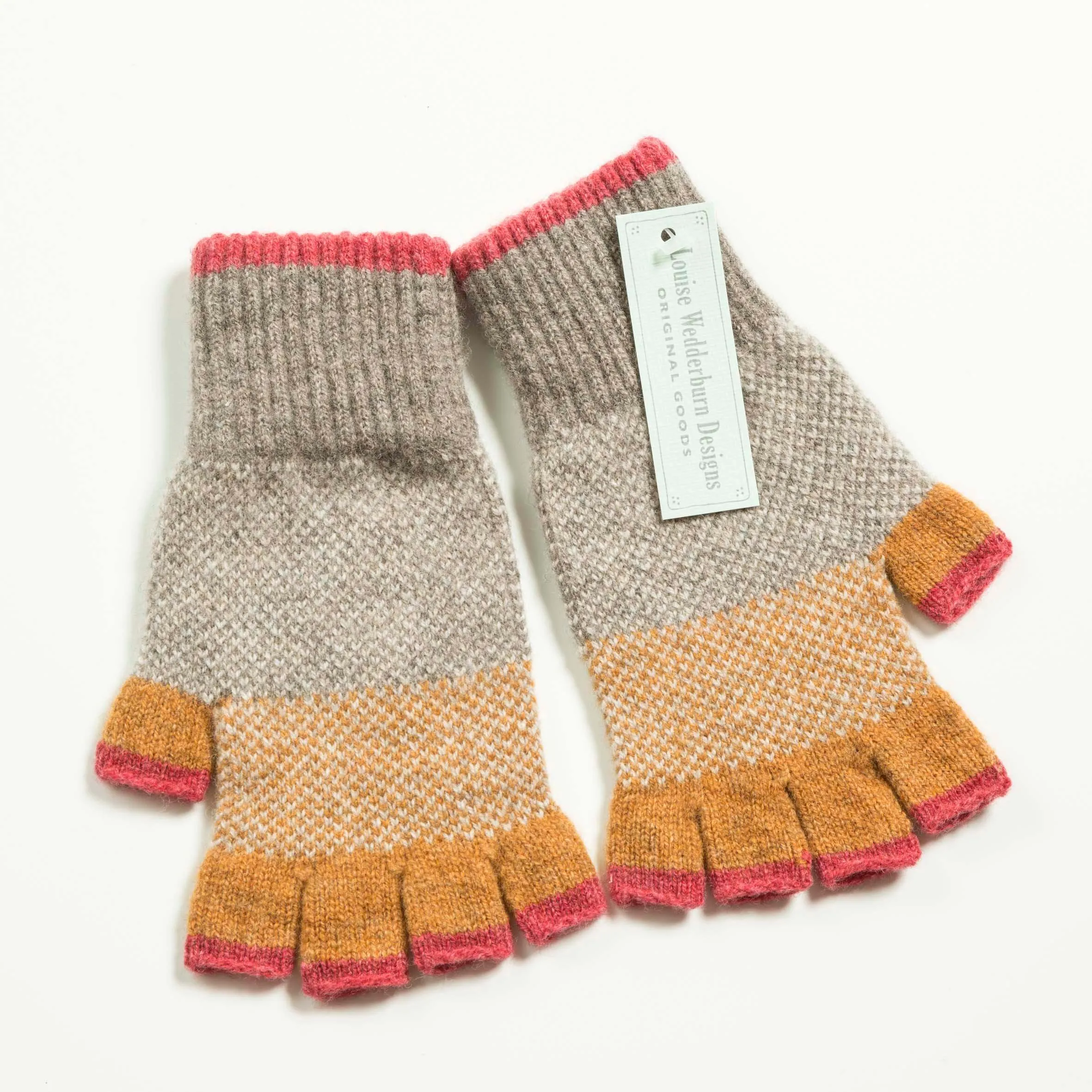 Melange Fingerless Gloves