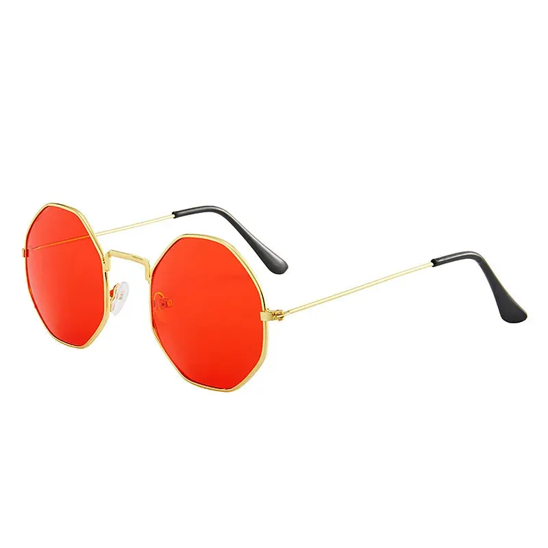 Metal Small Designer Outdoor Women Travel Sun Shape Frame New Brand Circular Sunglasses