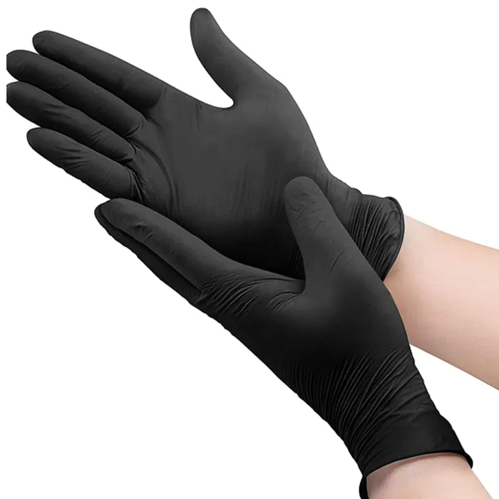 MICROFLEX MidKnight Touch Black Nitrile Gloves, 100/Box