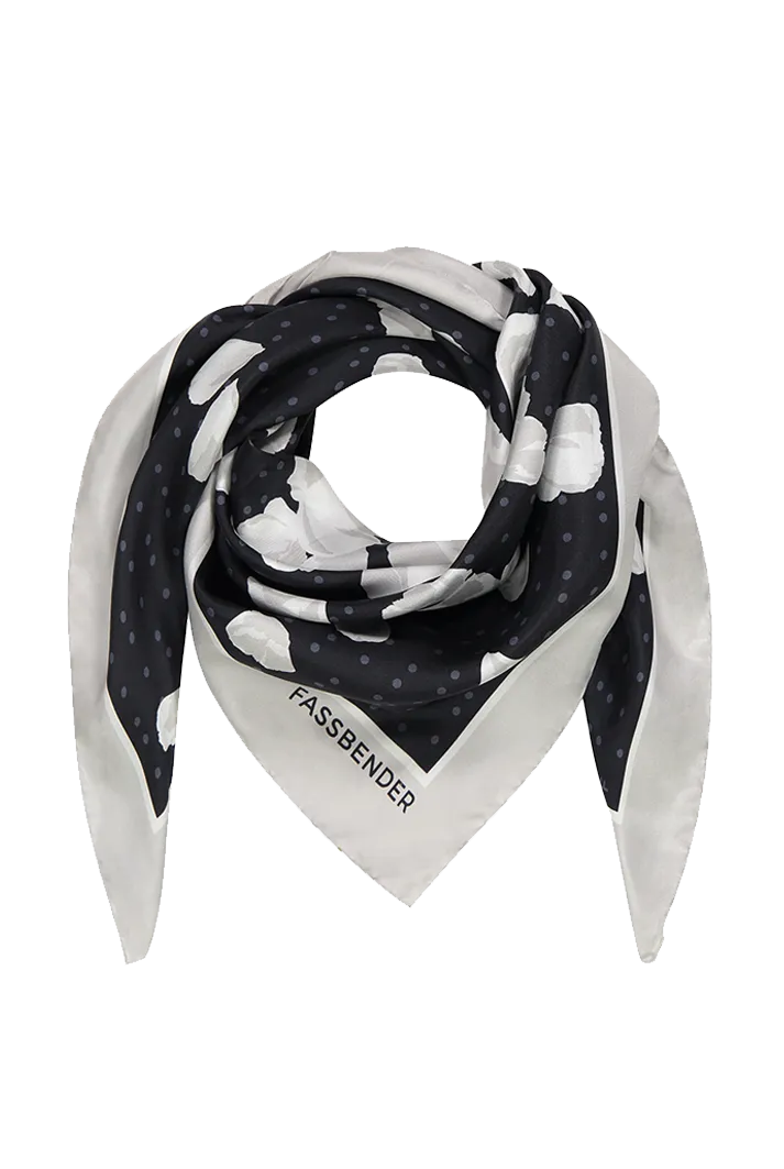 Midnight Pearl Silk Scarf