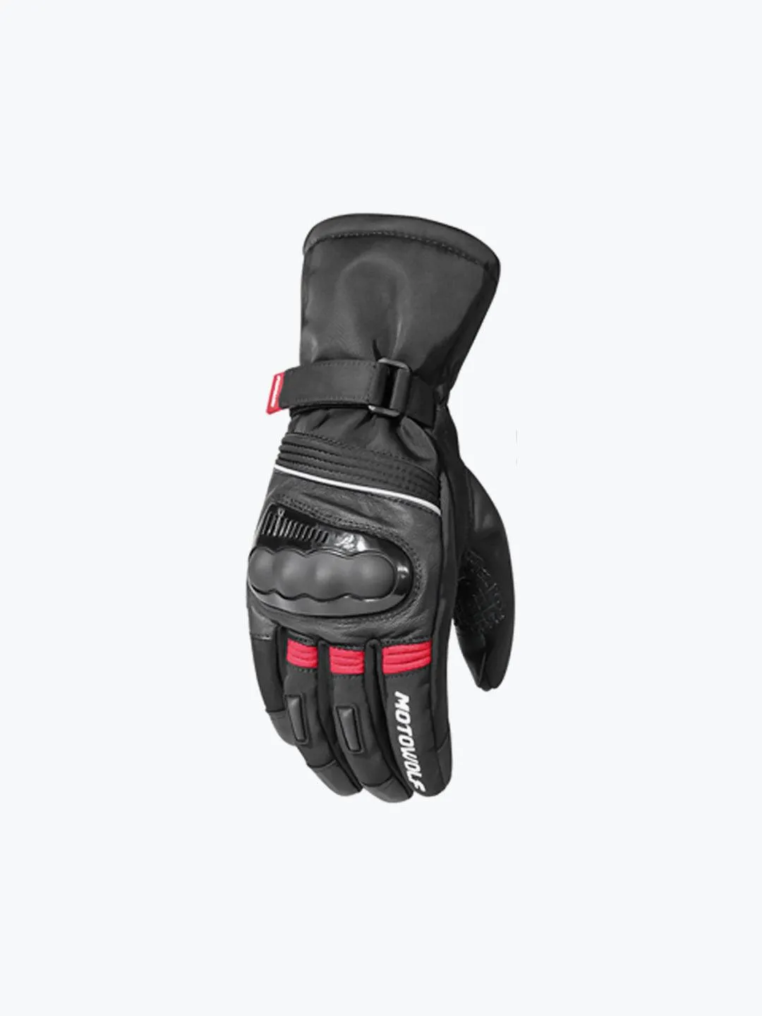 Motowolf Gloves Black Red 0318