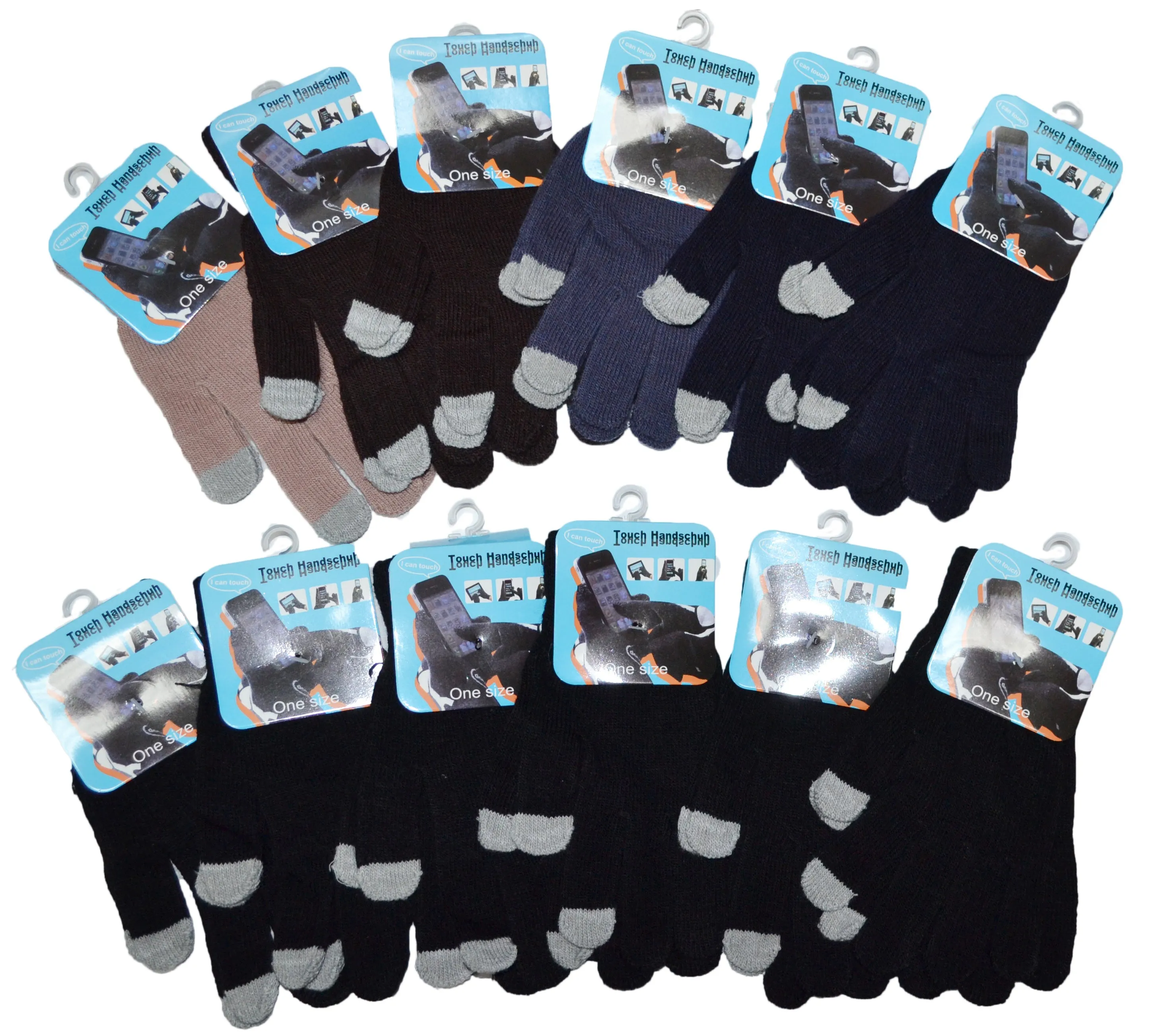 One Size Knit Touch Screen Gloves AF101