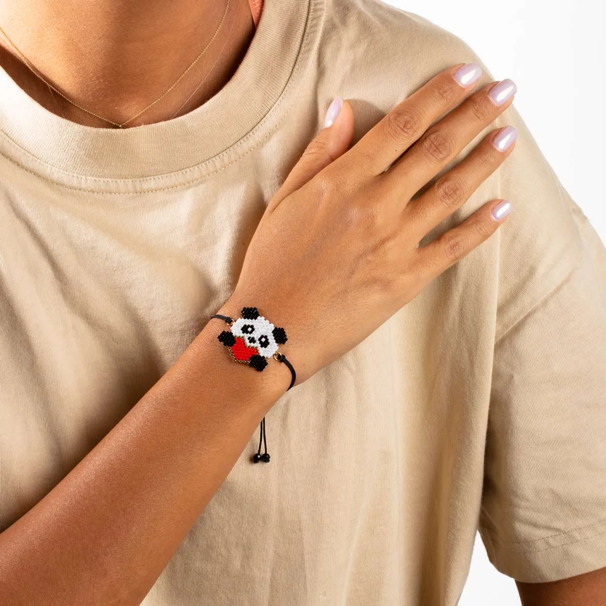 Panda Beaded Bracelet