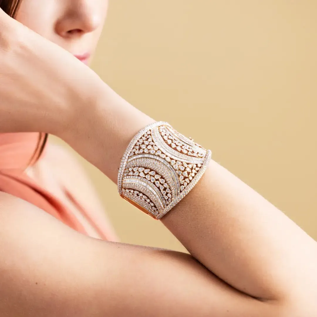 Pave Diamond Cuff Bracelet