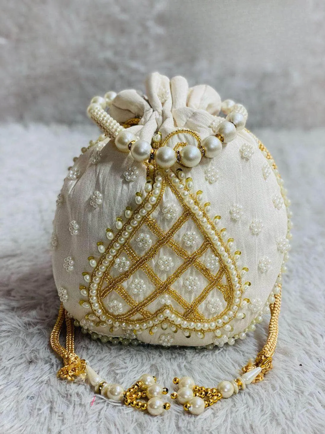 Pearl Beaded Potli Bags