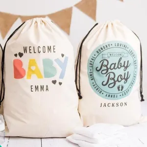 Personalized Jumbo Baby Gift Bags