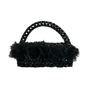 Pre Order:  Feathered Beaded Handbag