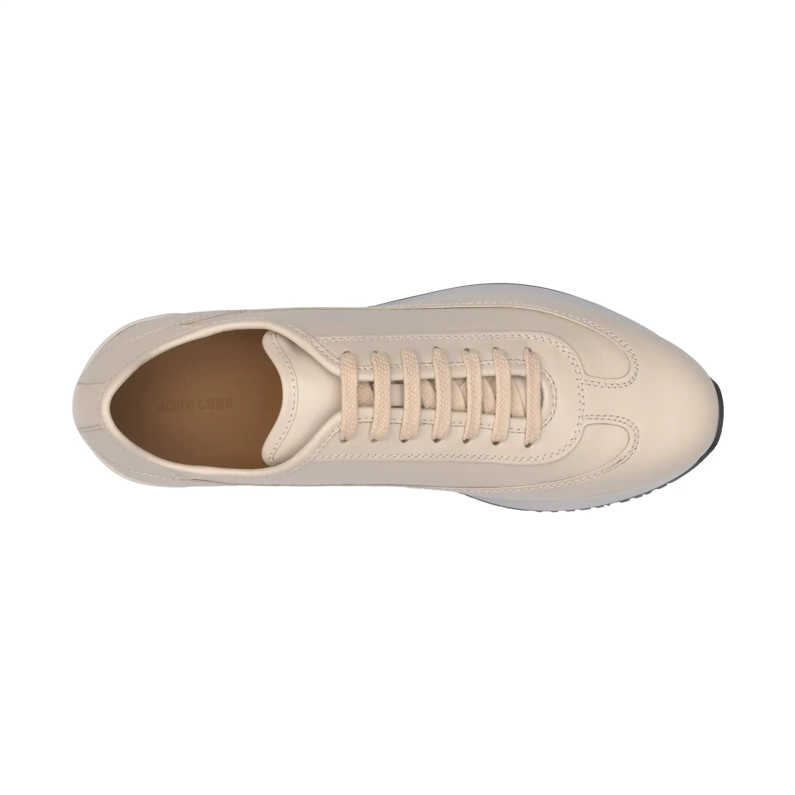 "Foundry II" Calf Leather Sneakers in Off White