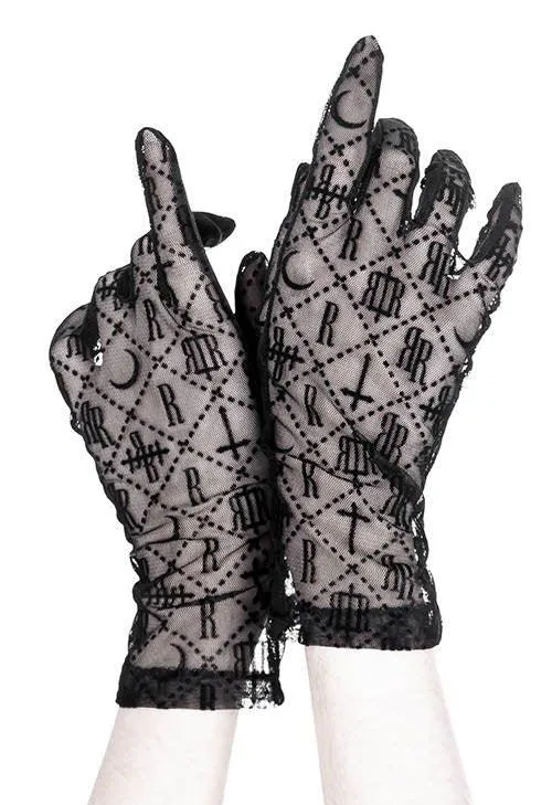 Restyle - Luxurious Goth - Mesh Gloves