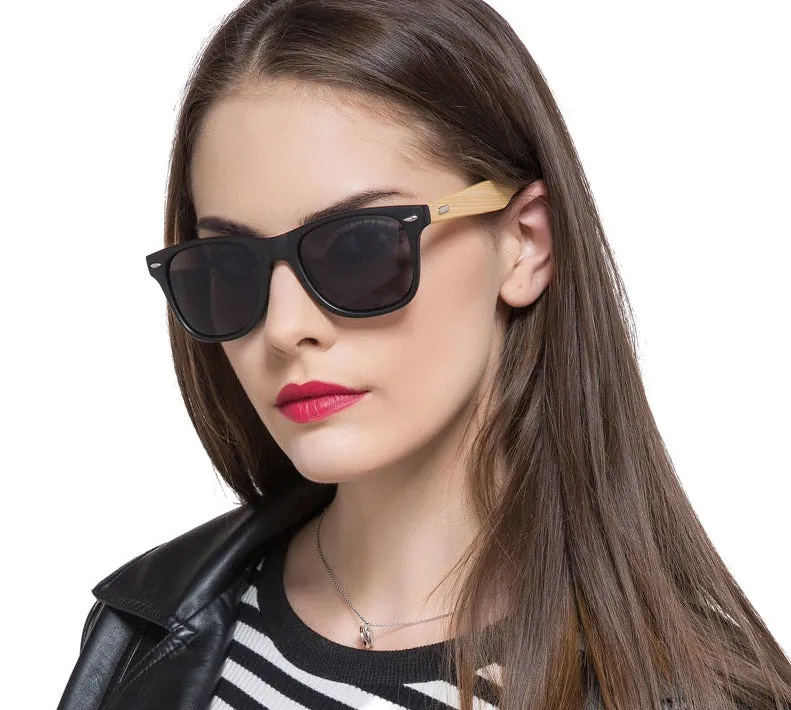 Retro Bamboo Sunglasses