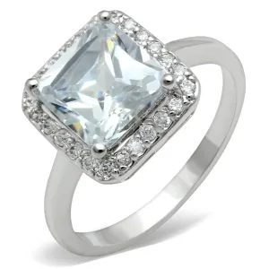 Ring AAA GRD CZ Clear 3W144 for Women Style Rhodium