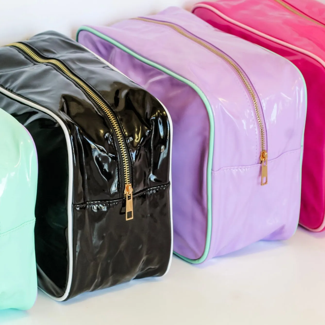 Shiny Nylon Cosmetic Bags