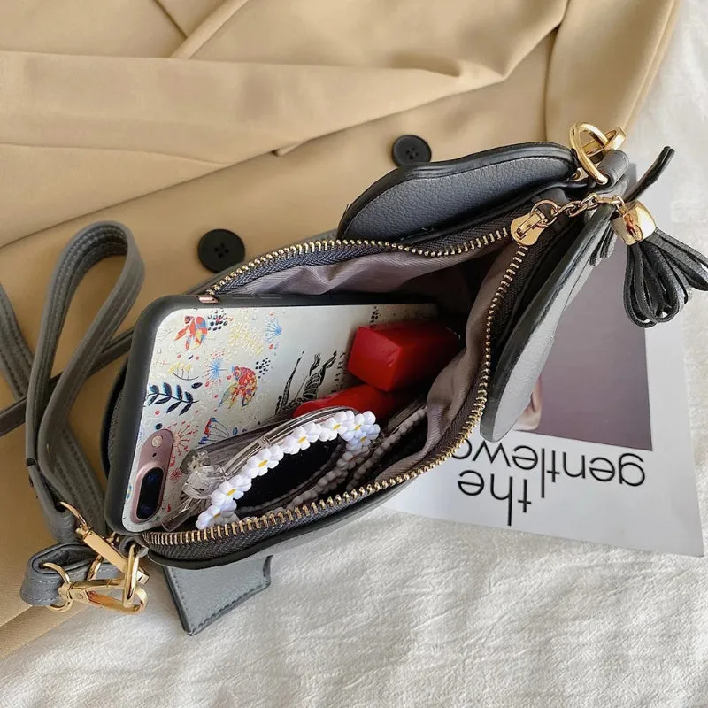 Stylish and Unique Elephant Shaped Cross-body Wristlet Handbags