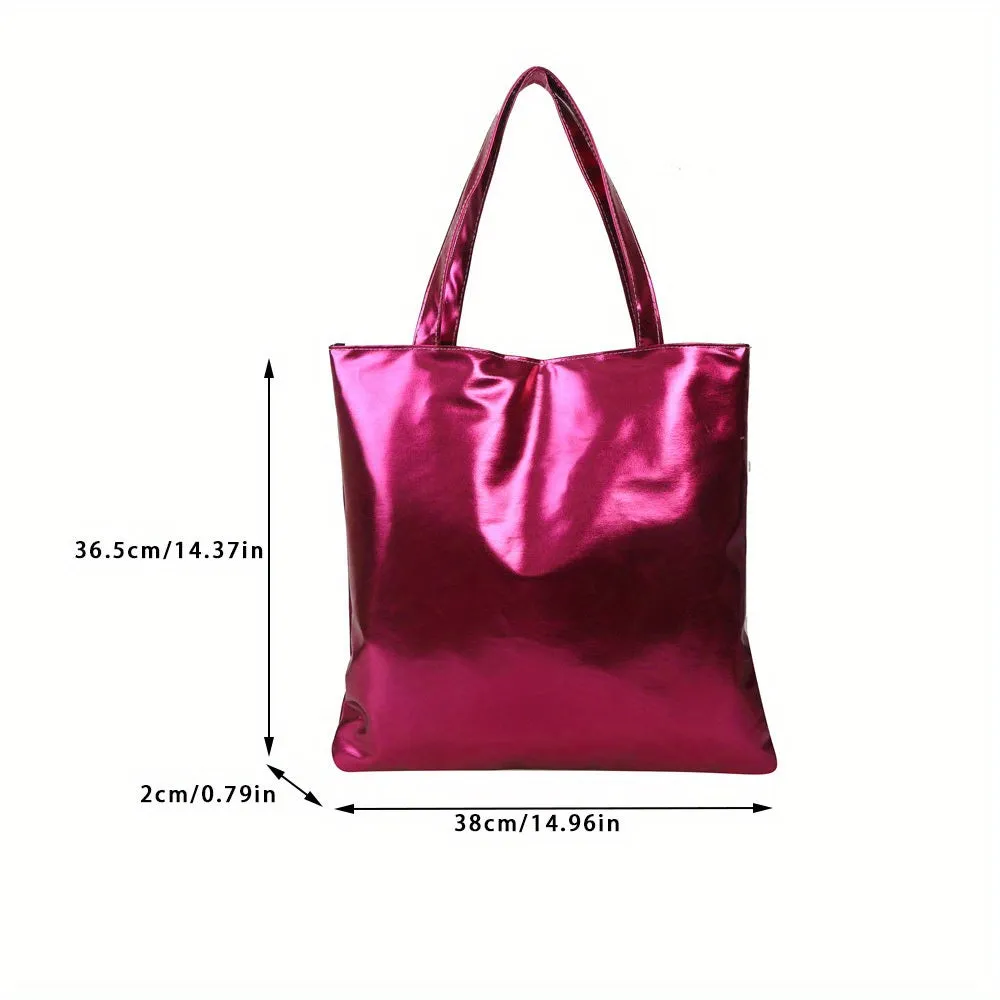 Stylish Large Tote Bag Fashionable Laser Shoulder and Hobo Purse