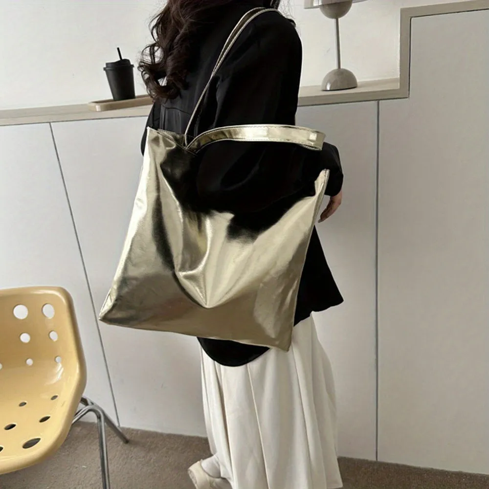 Stylish Large Tote Bag Fashionable Laser Shoulder and Hobo Purse