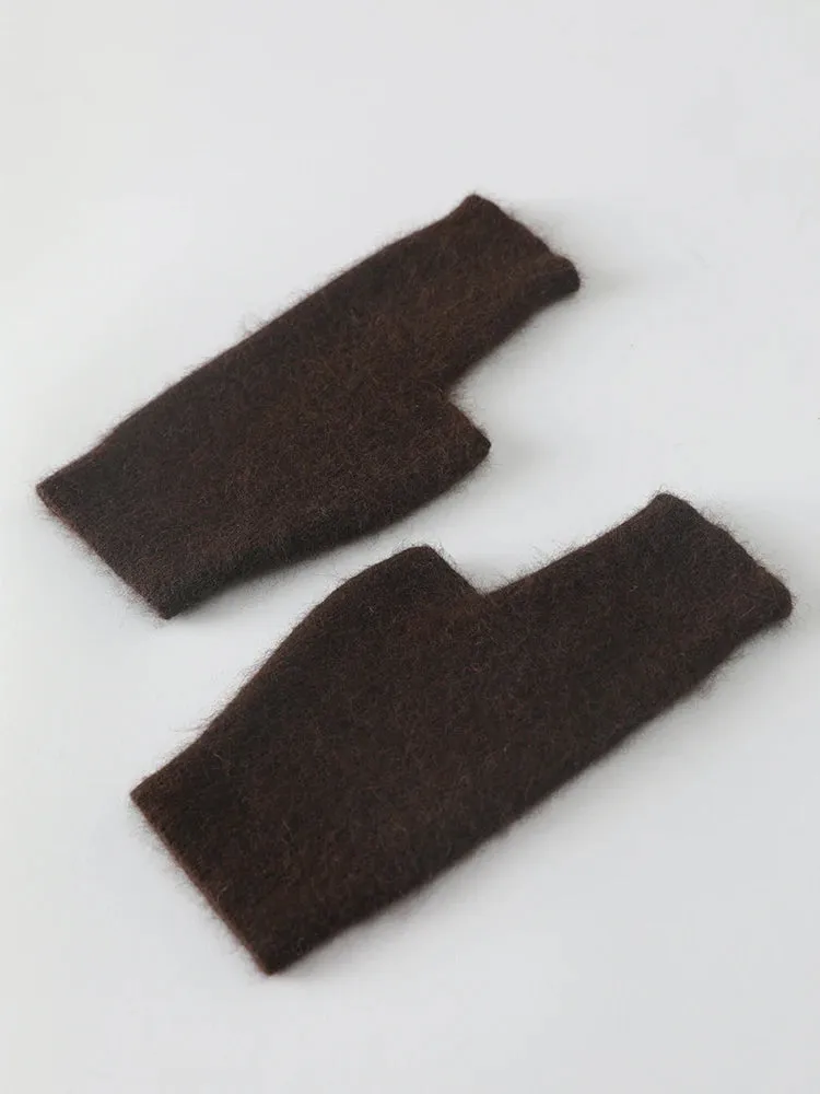 TEEK - Soft Fuzz Fingerless Gloves