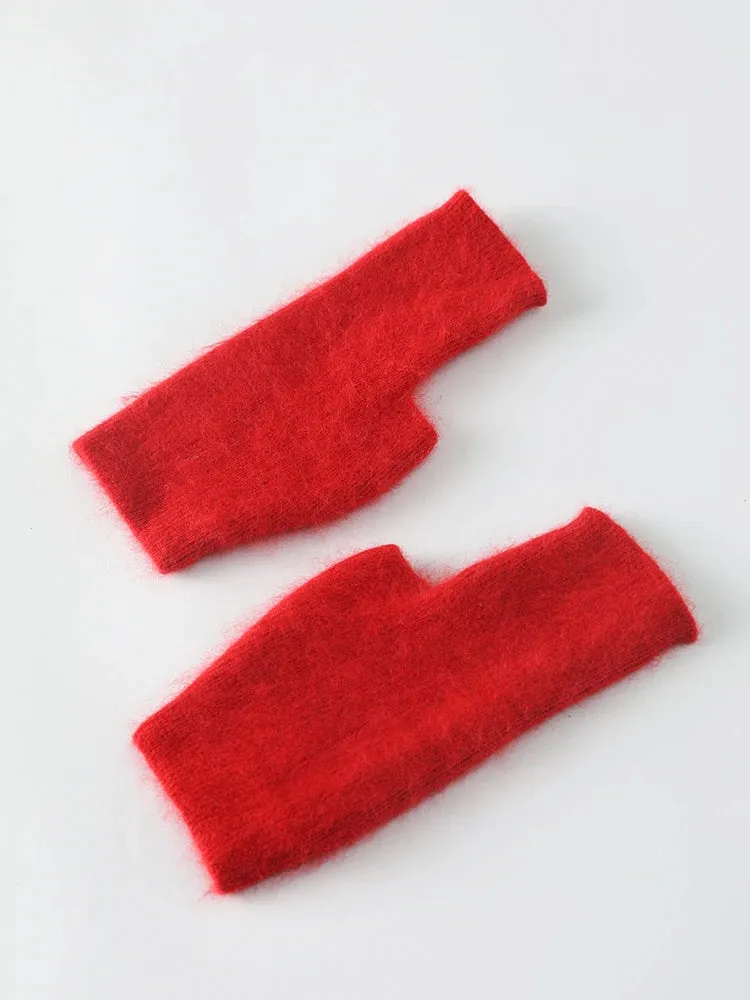 TEEK - Soft Fuzz Fingerless Gloves