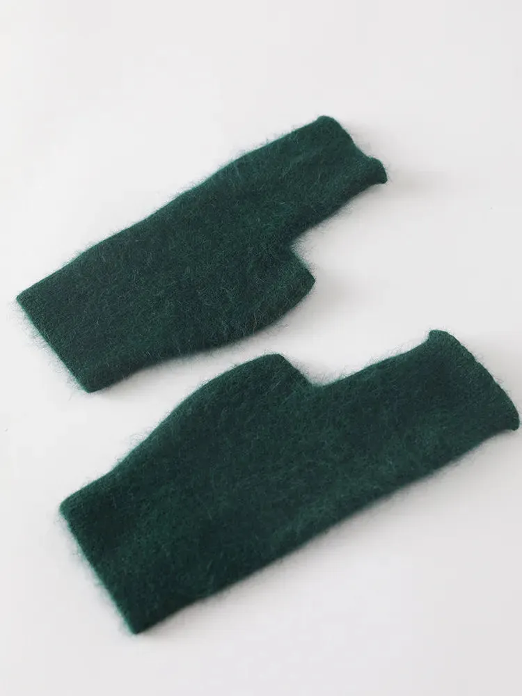 TEEK - Soft Fuzz Fingerless Gloves