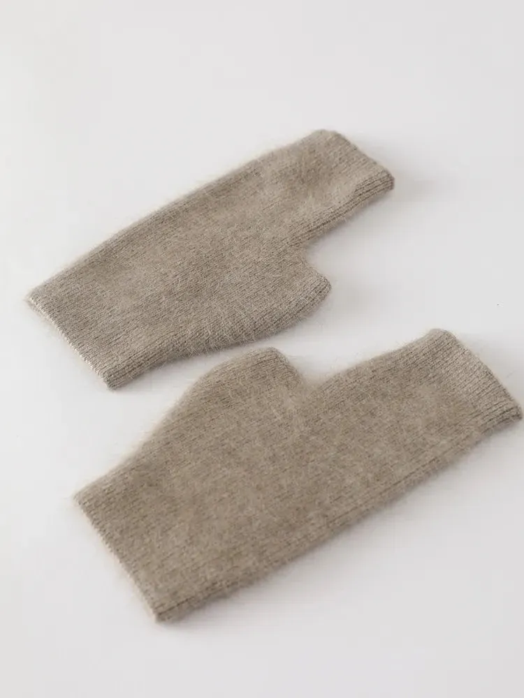 TEEK - Soft Fuzz Fingerless Gloves