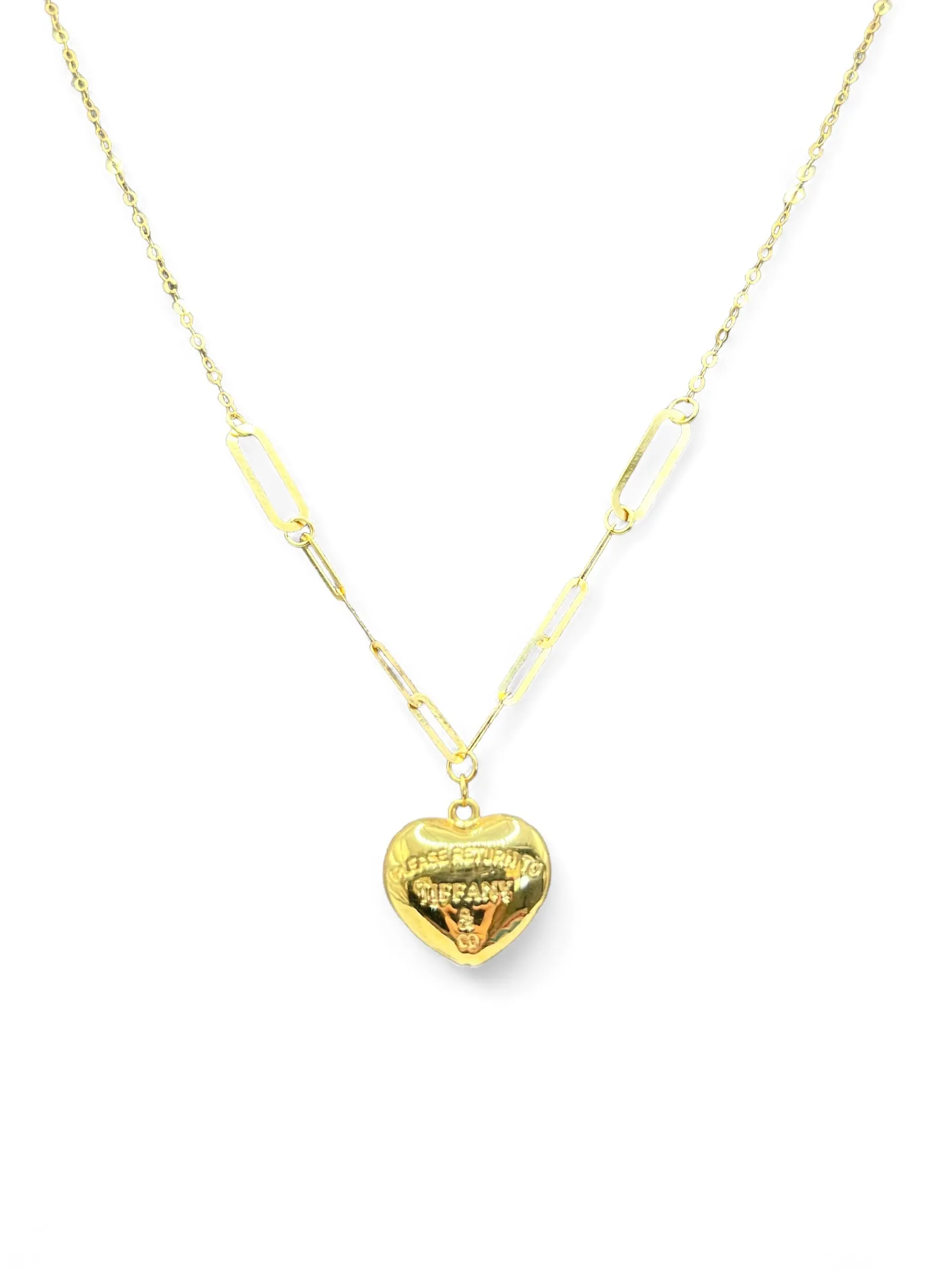 TIFFANY HEART GOLD NECKLACE