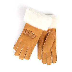 UGG Premium Sheepskin Logo Gloves