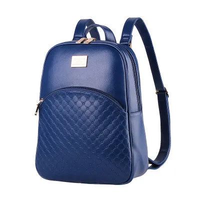 vintage casual new style leather school bags high quality hotsale women candy clutch ofertas famous designer brand backpack