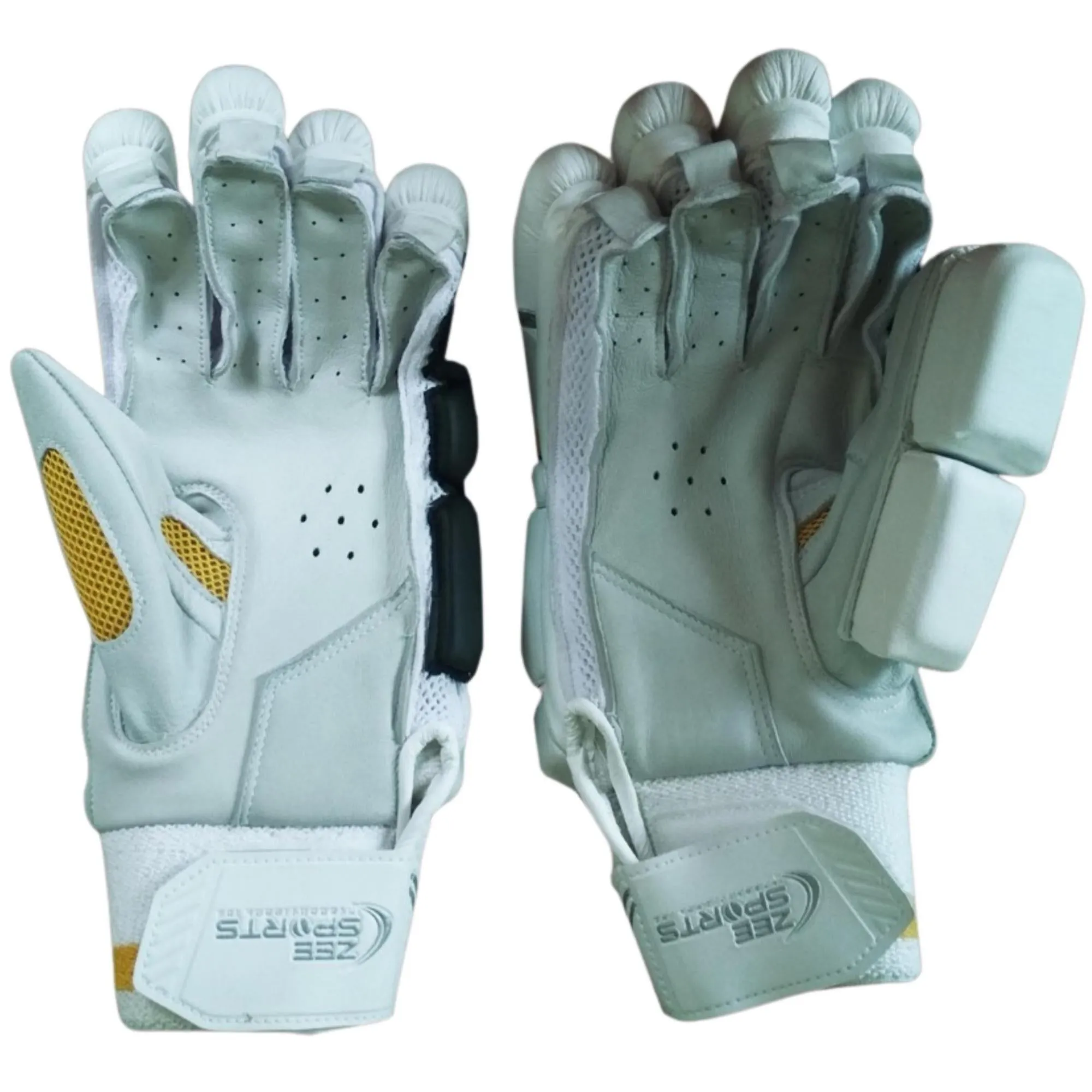 Zee Sports Batting Gloves Tribute Genius Test Standard Yellow